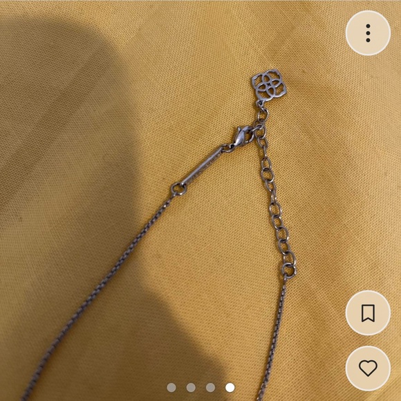 Kendra Scott Silver Leanor Necklace. - Picture 4 of 4